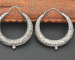 Nepali Repoussee Hoop Earrings - XL