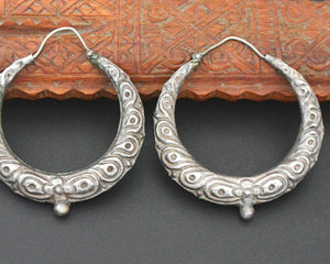 Nepali Repoussee Hoop Earrings - XL