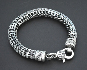 Thick Heavy Bali Snake Chain Bracelet