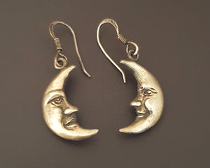 Crescent Moon Dangle Earrings