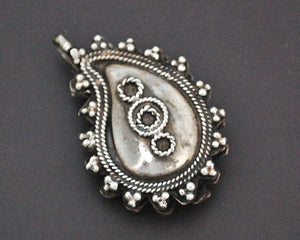 Indian Paisley  Silver Pendant