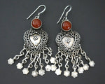 Ethnic Carnelian Earrings from India