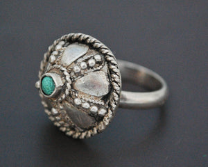 Ethnic Turquoise Ring - Size 6.5