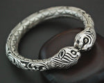 Rajasthani Tiger Silver Repoussee Bracelet