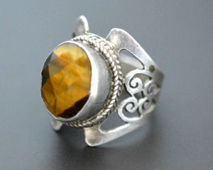 Tiger Eye Ring from India - Size 7.5