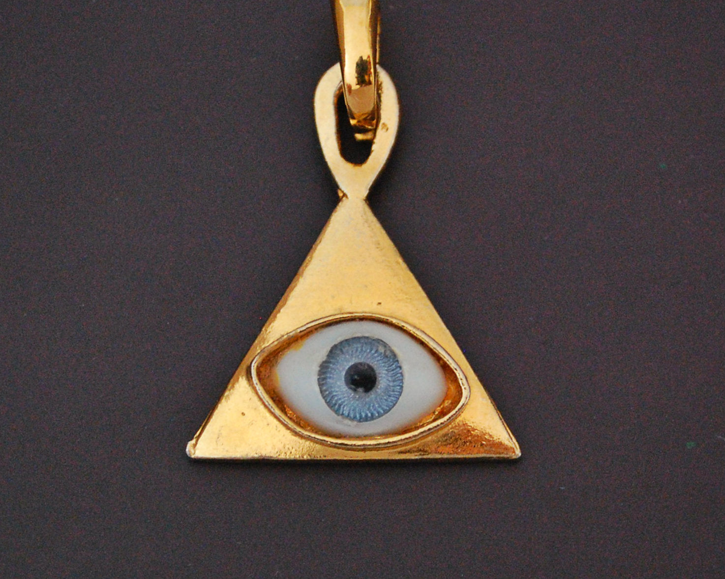 Magical Gilded Eye Amulet Pendant