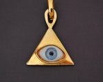 Magical Gilded Eye Amulet Pendant