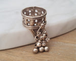 Rajasthani Silver Ring with Bells - Size 5.5