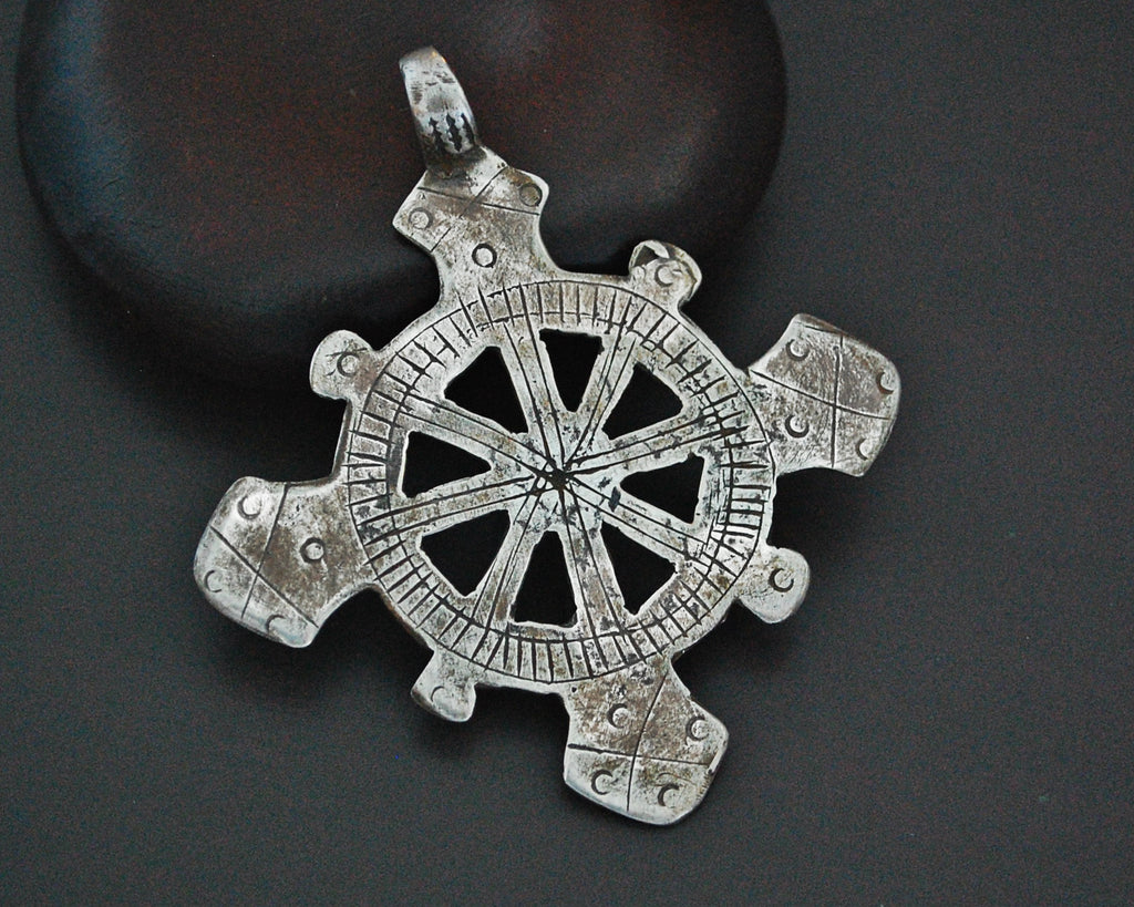 Antique Ethiopian Coptic Cross Amulet Pendant