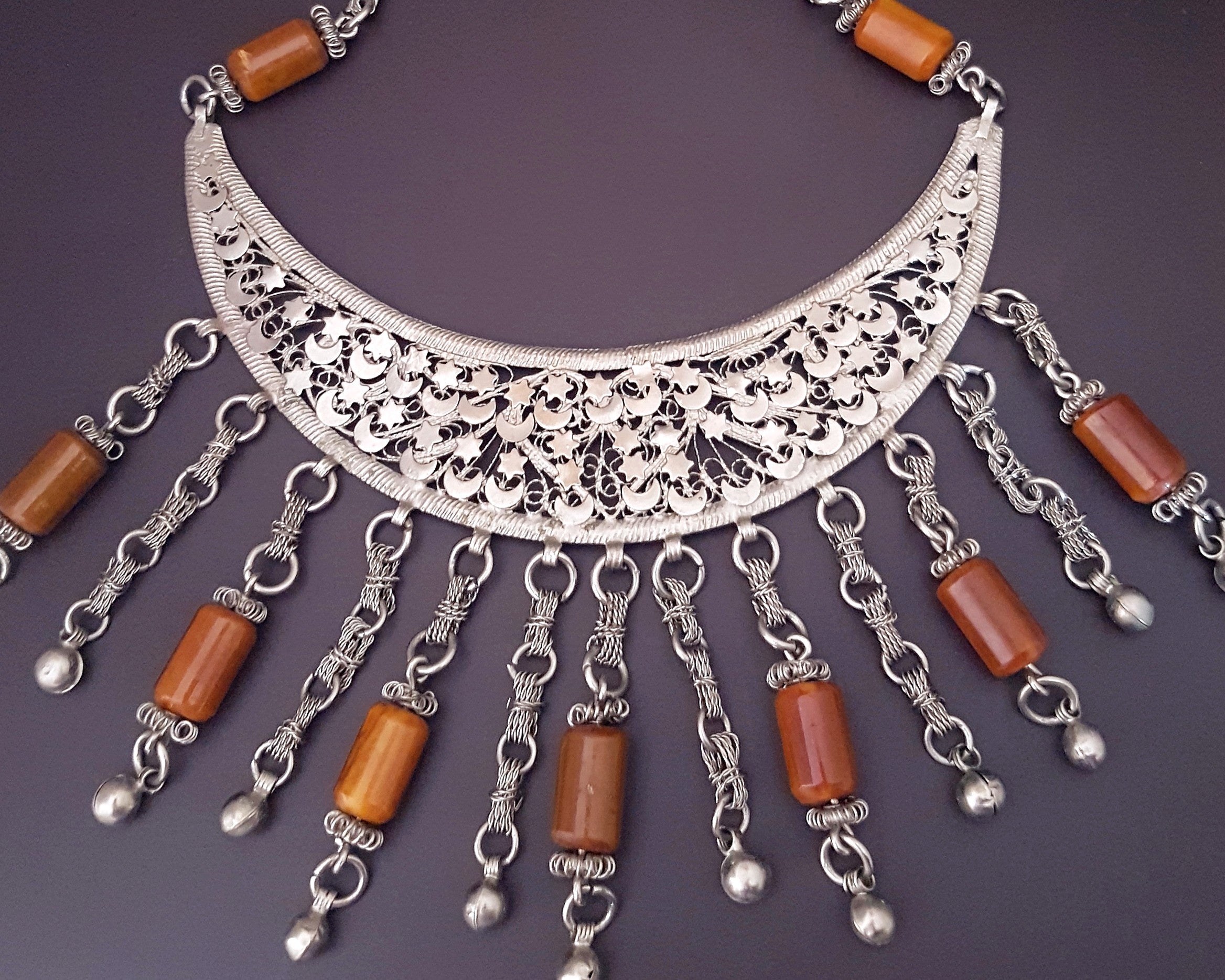 Egyptian Star and Cresent Moon Necklace