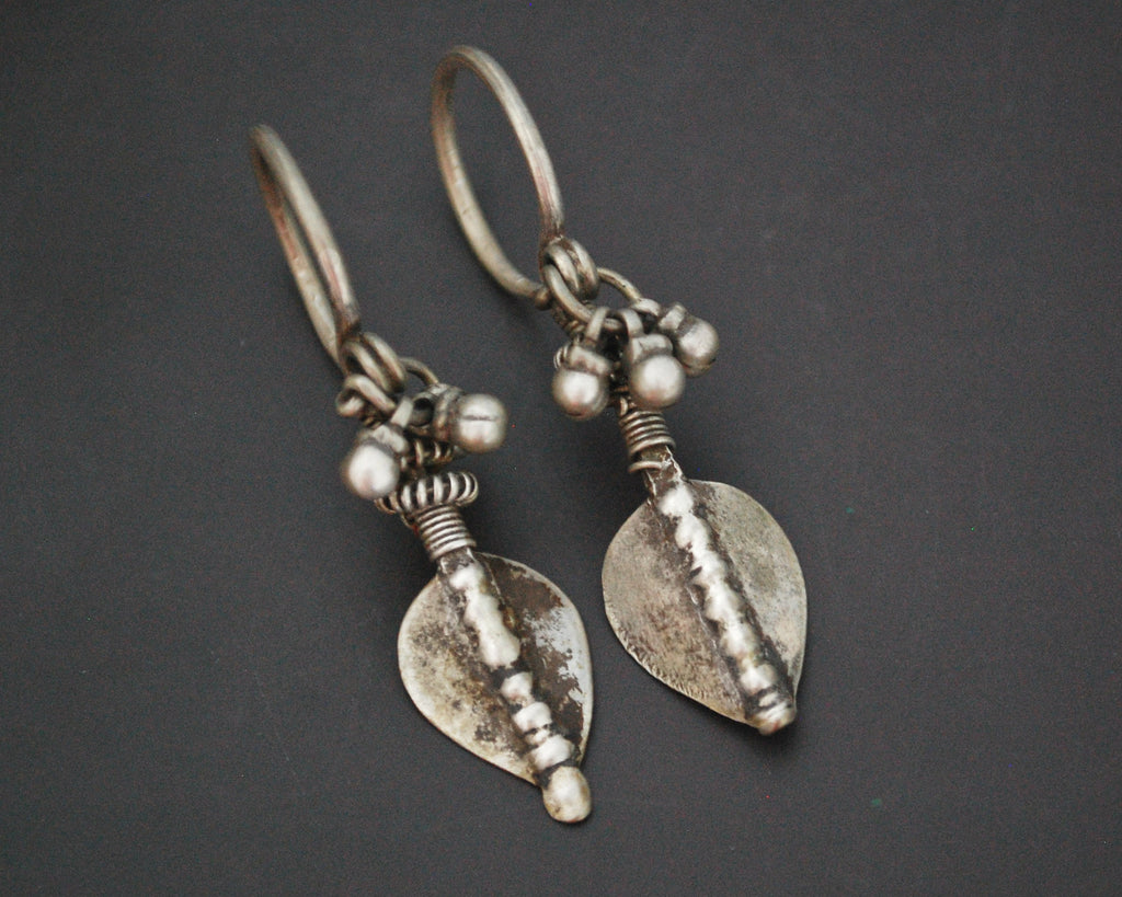 Rajasthani Tribal Silver Earrings