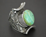Gorgeous Nepali Turquoise Saddle Ring - Size 10