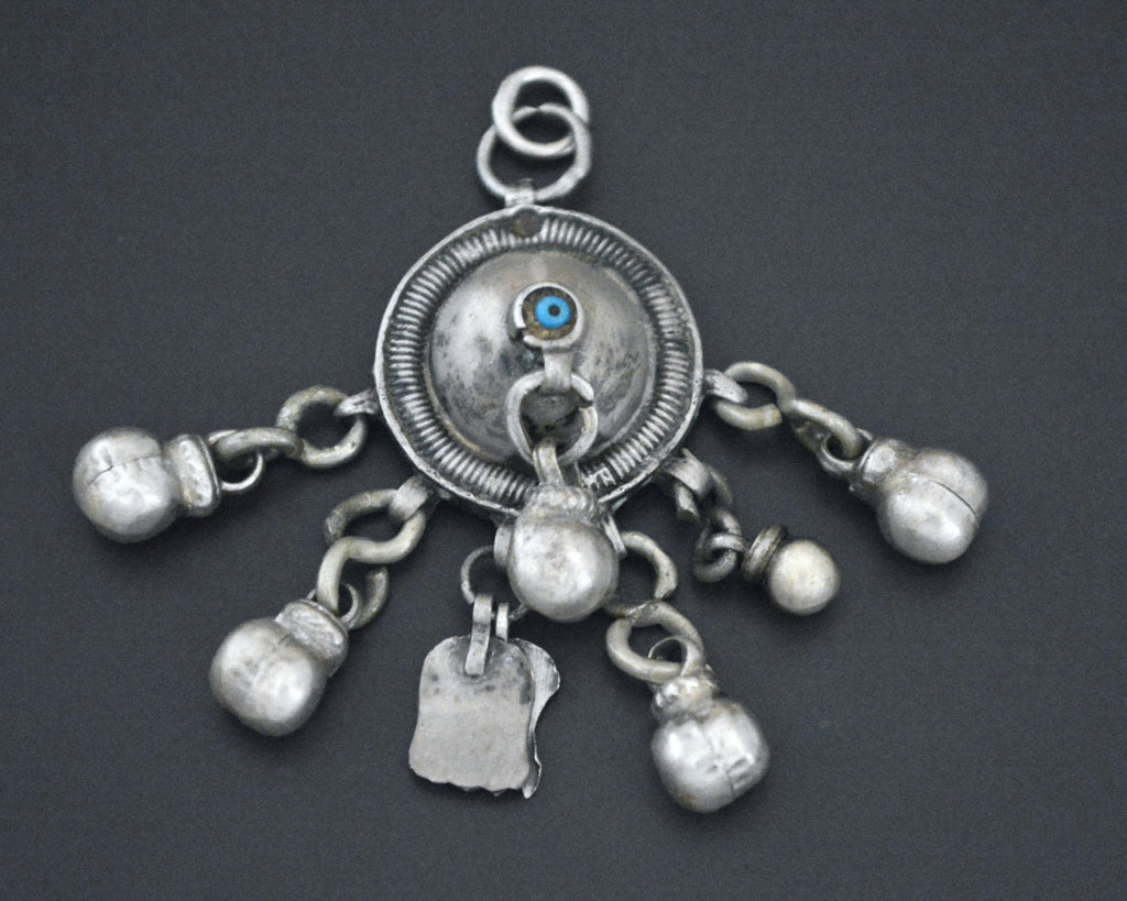Egyptian Bahariya Oasis Silver Pendant with Dangles