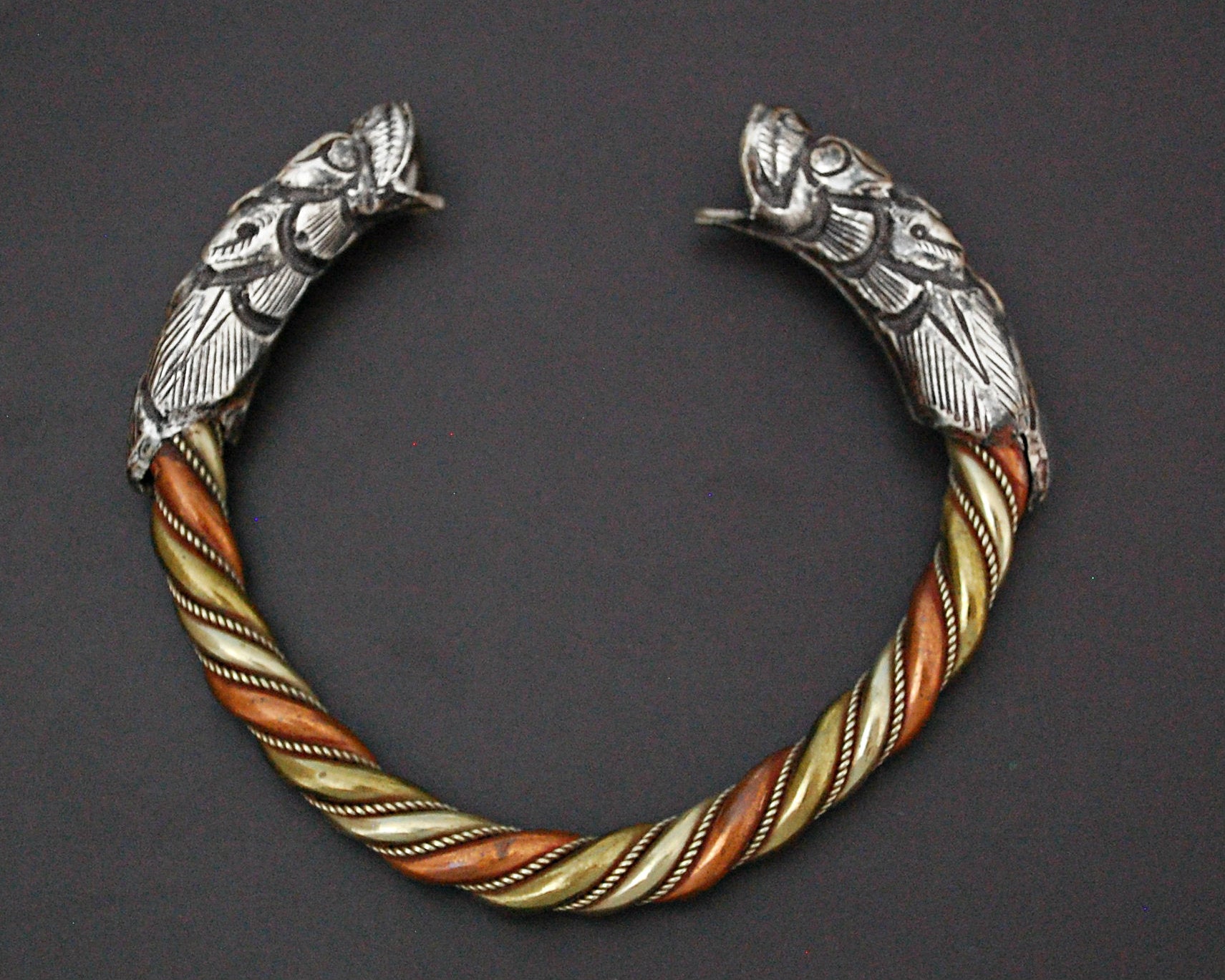 Nepali Twisted Dragon Bracelet - Three Colored