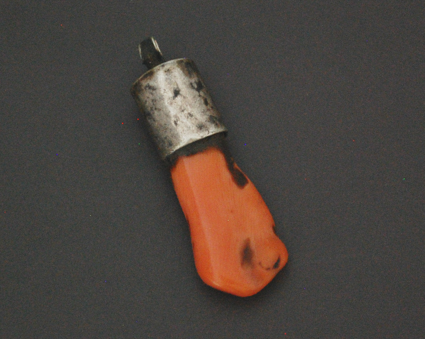 Antique Coral Pendant from Morocco - Flatened