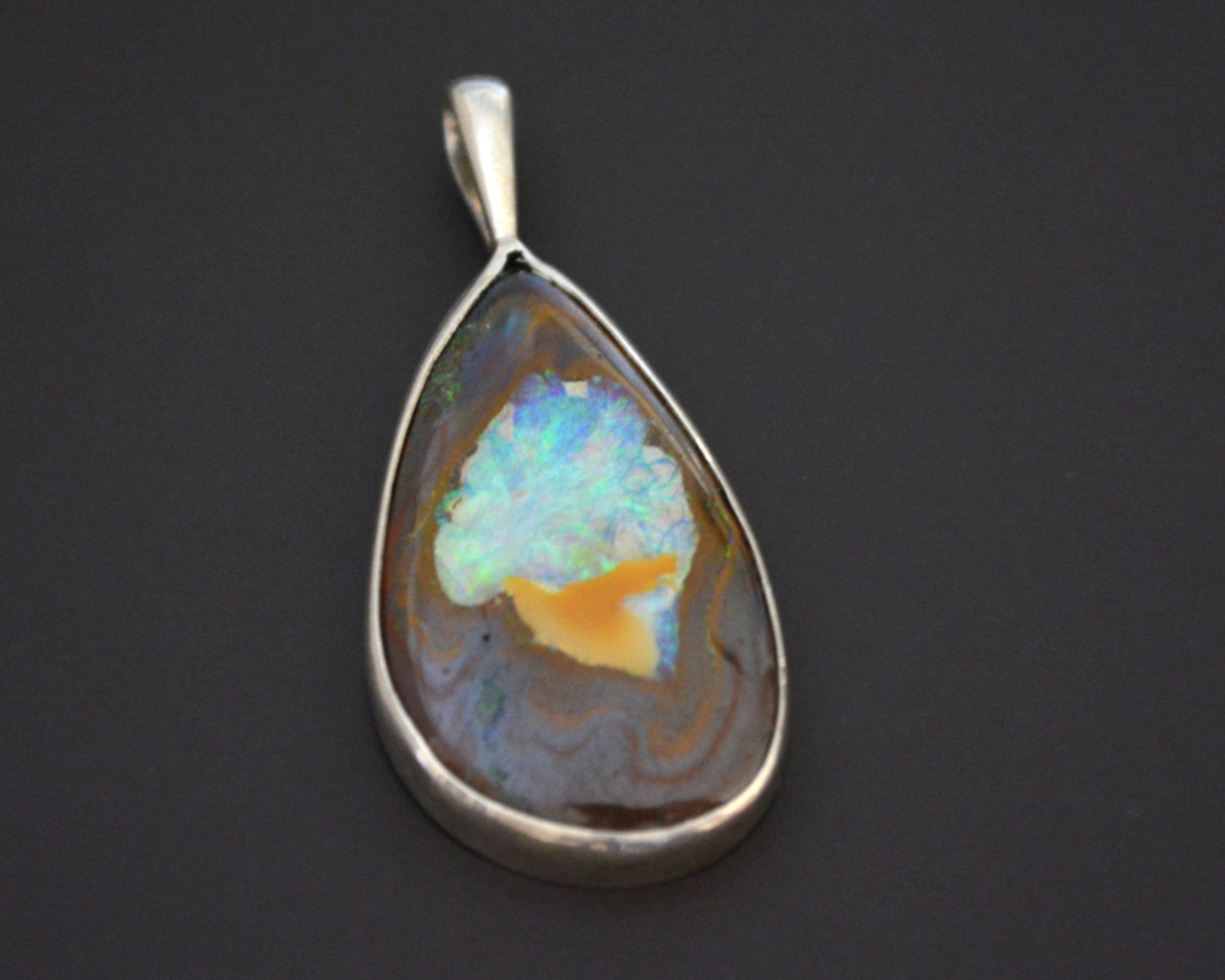 Opal Sterling Silver Pendant