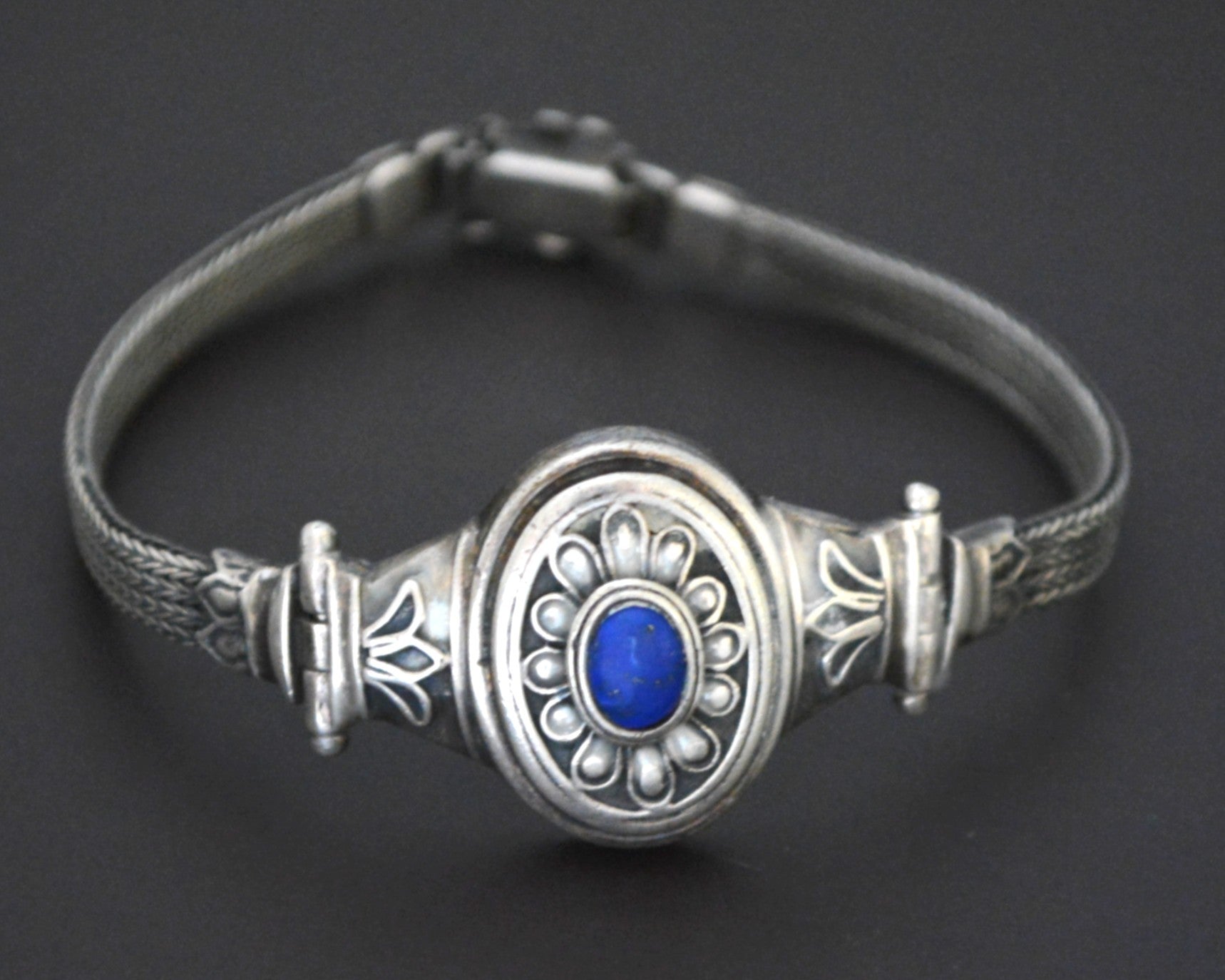 Ethnic Lapis Lazuli Snake Chain Bracelet