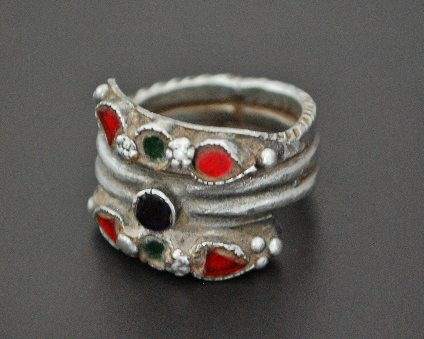 Ethnic Coil Ring from Afghanistan - Size 7