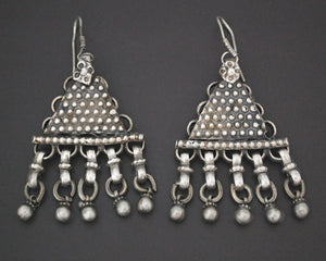Indian Tribal Earrings with Bell Dangles