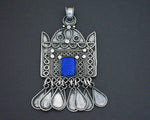 Ethnic Lapis Lazuli Pendant with Dangles