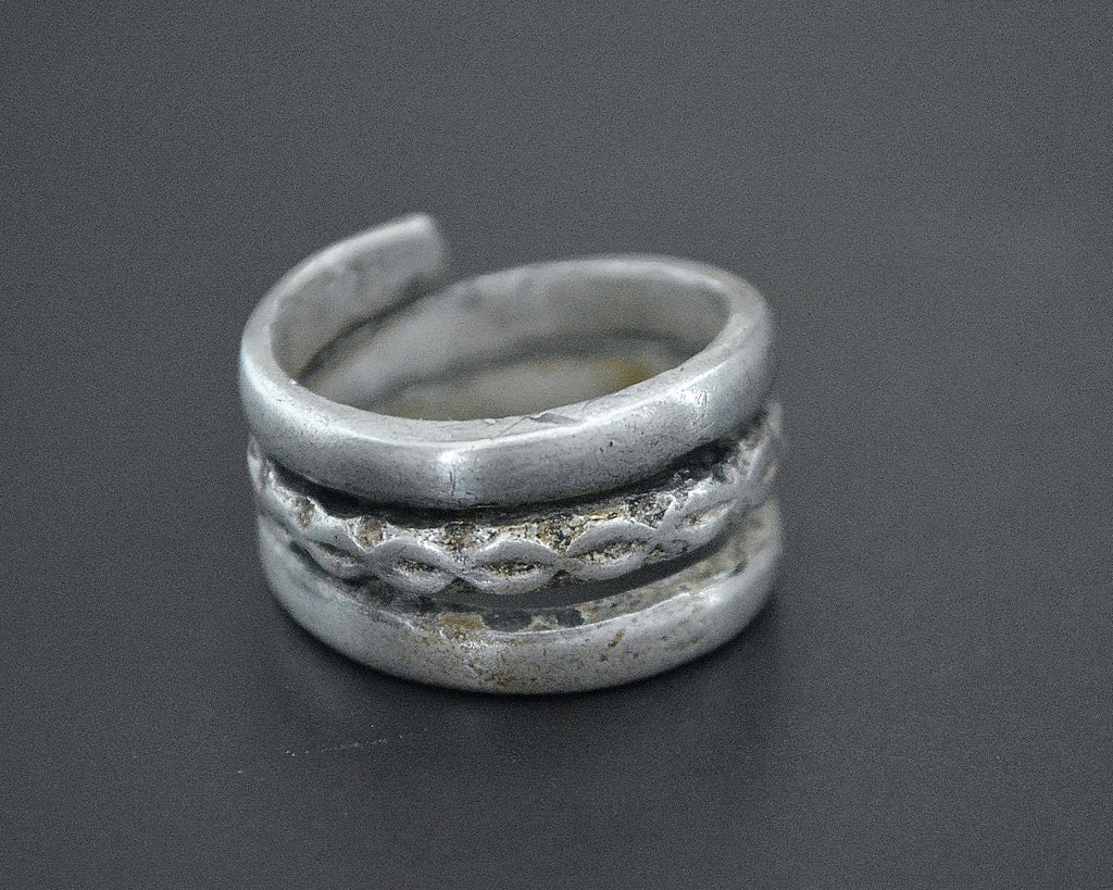 Old Pinky Coil Ring from Rajasthan - Size 4.5