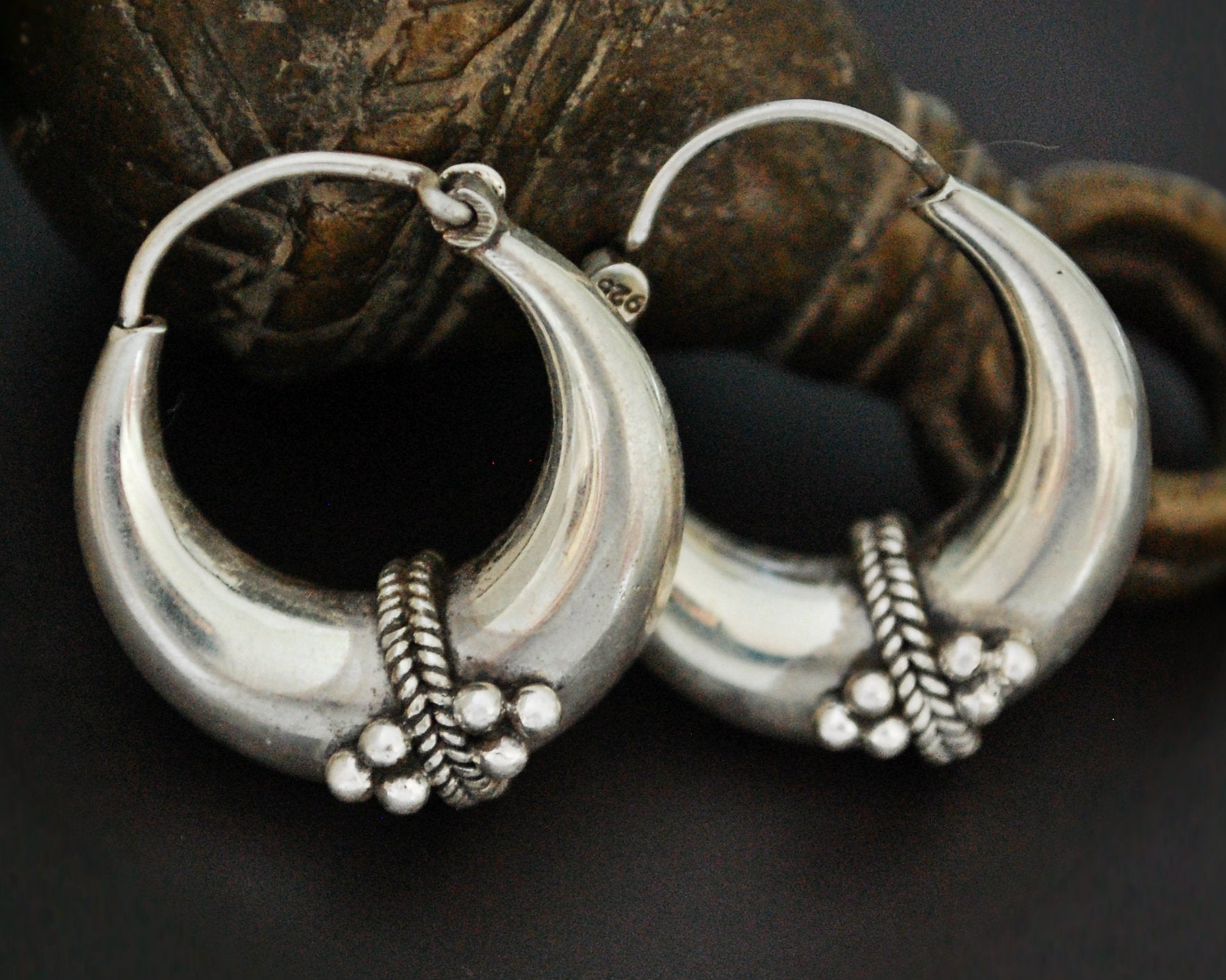 Ethnic Hoop Earrings from India - SMALL/MEDIUM