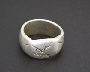Antique Ethiopian Silver Ring - Size 9