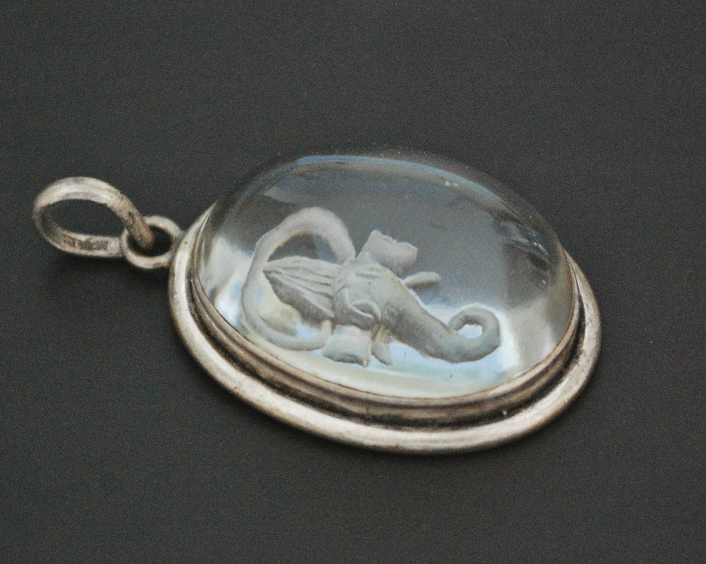 Ganesh Crystal Quartz Pendant