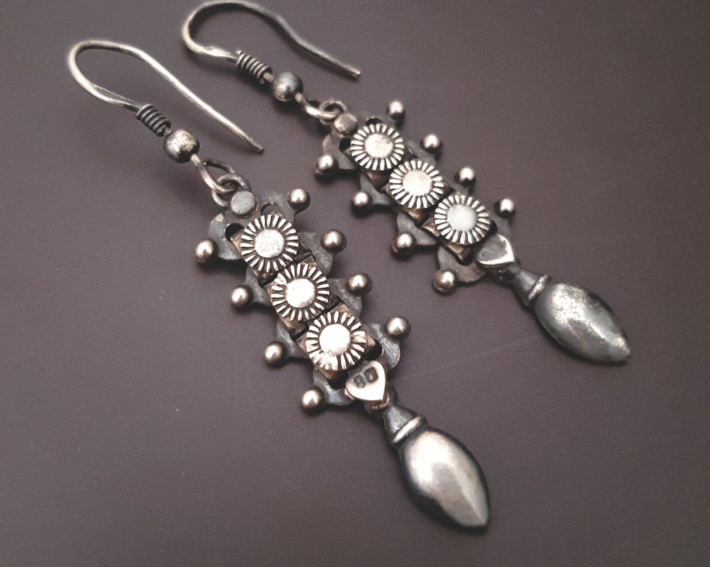 Rajasthani Silver Dangle Earrings