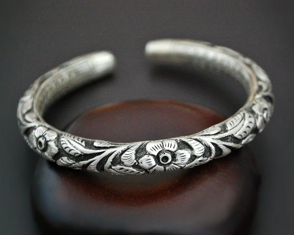 Rajasthani Silver Repoussee Bracelet