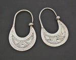 Tuareg Hoop Earrings with Carvings
