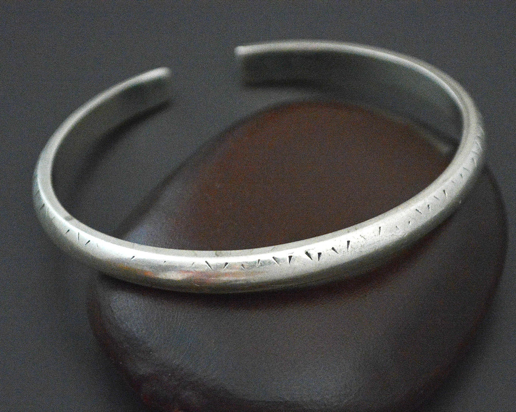 Ethnic Solid Bracelet with Carvings