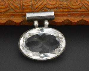 Crystal Quartz Pendant on Sterling Silver Setting