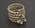 Old Tribal Coil Ring from India - Size 8