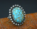 Ethnic Turquoise Ring - Size 5