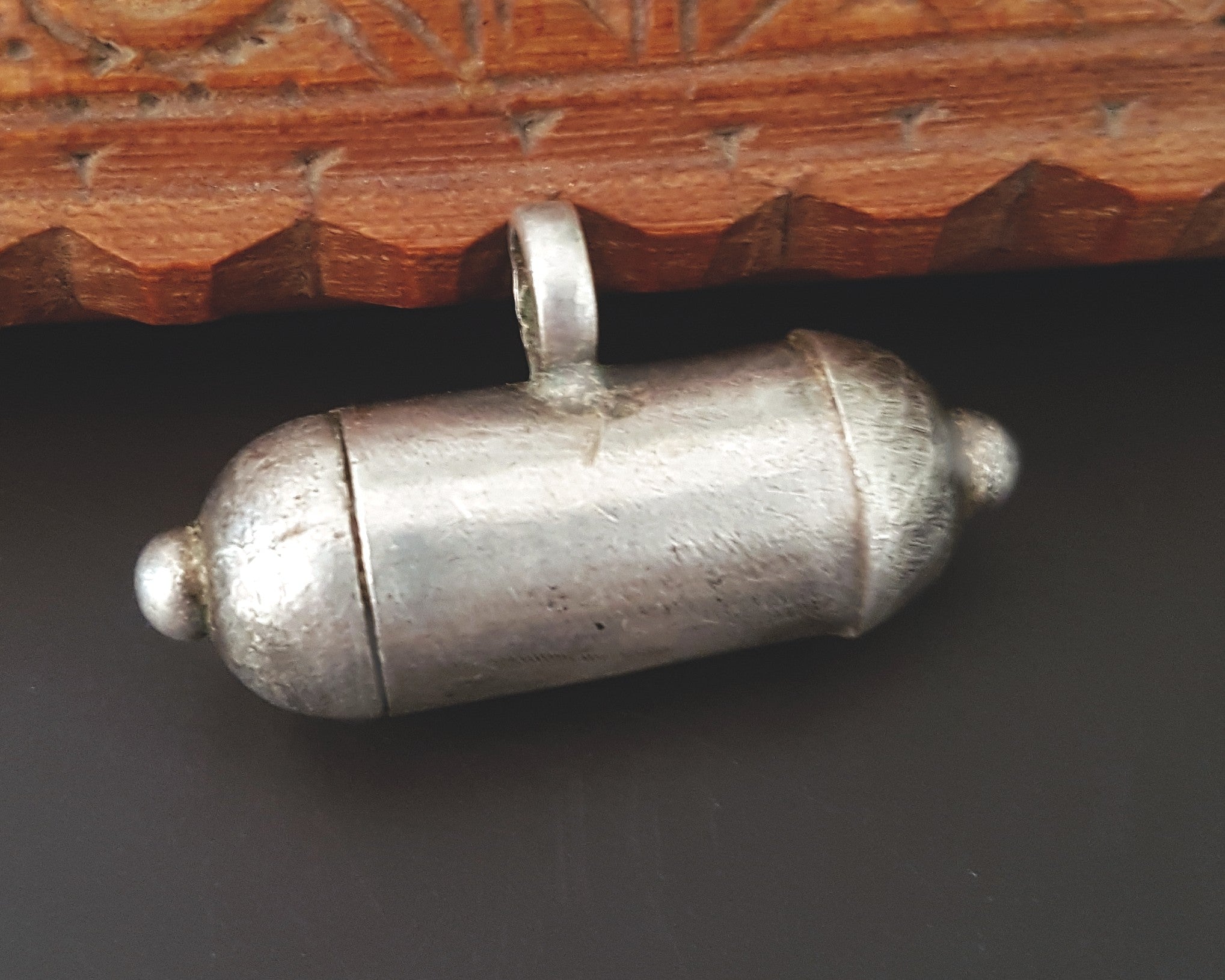 Rajasthani Silver Taviz Amulet Pendant