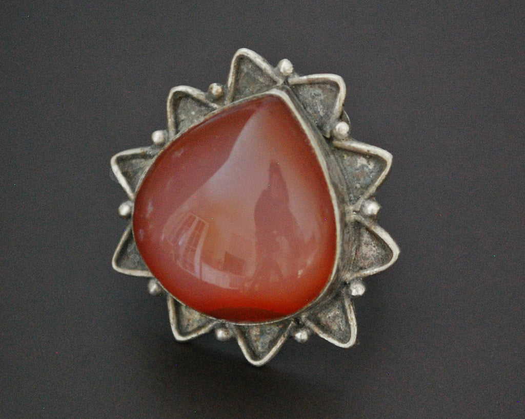 Indian Agate Ring - Size 7.5