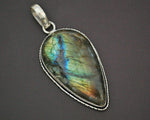Labradorite Pendant on Sterling Silver Setting