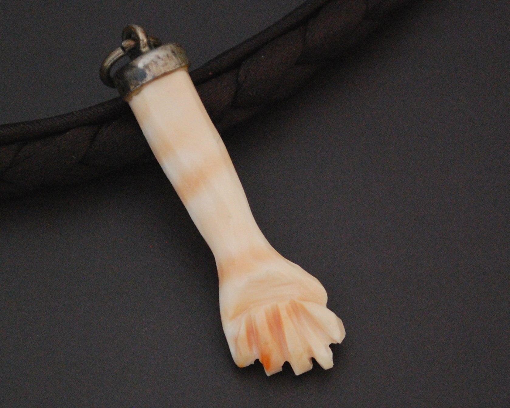 Reserved - Shell Figa Charm Pendant