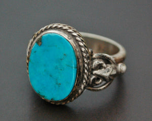 Tibetan Turquoise Ring - Size 6.75