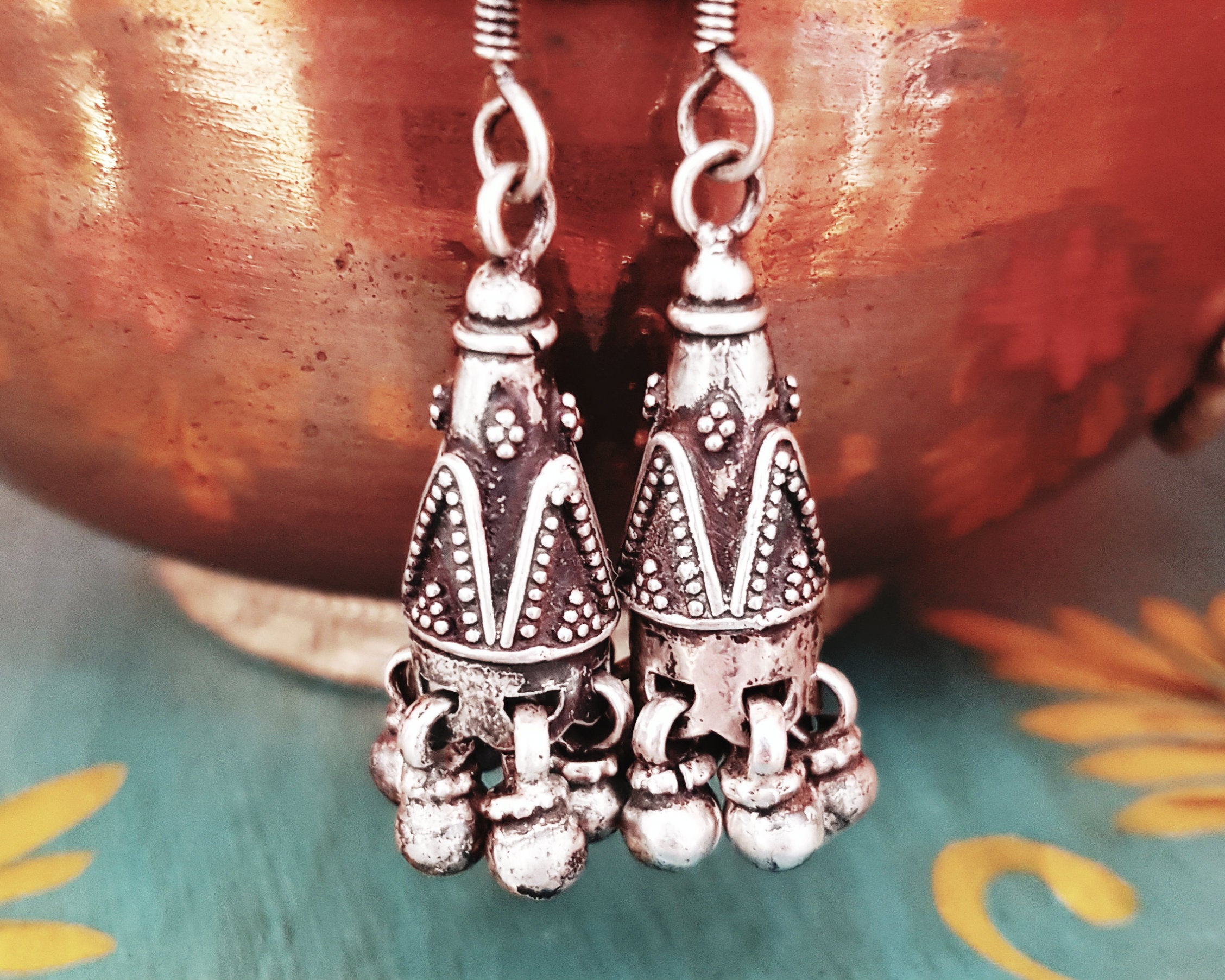Rajasthani Jhumka Earrings with Bells