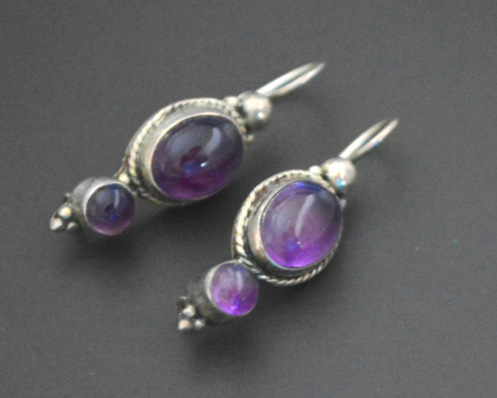 Amethyst Earrings from India