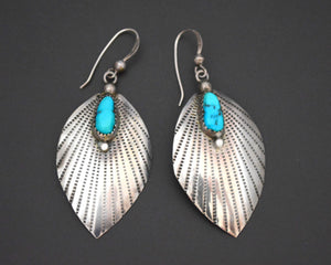 Ethnic Turquoise Dangle Earrings