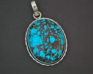 Large Turquoise Pendant from India