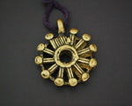 Dogon Sun Bronze Pendant from Mali