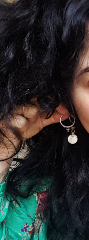 Ethnic Balinese Hoop Earrings