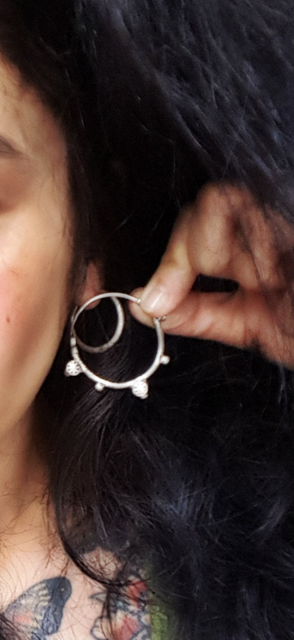 Afghani Hoop Earrings - LARGE