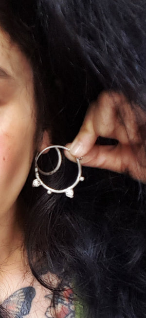 Afghani Hoop Earrings - LARGE