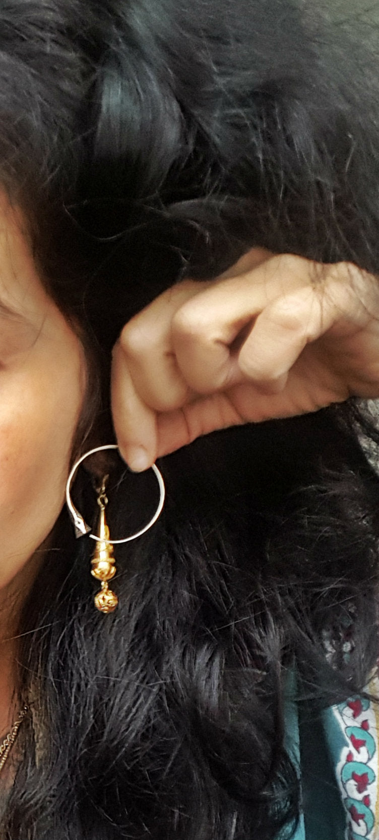 Tuareg Hoop Earrings - Thin and Medium Size