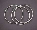 Interlocked Sterling Silver Bangle Bracelet